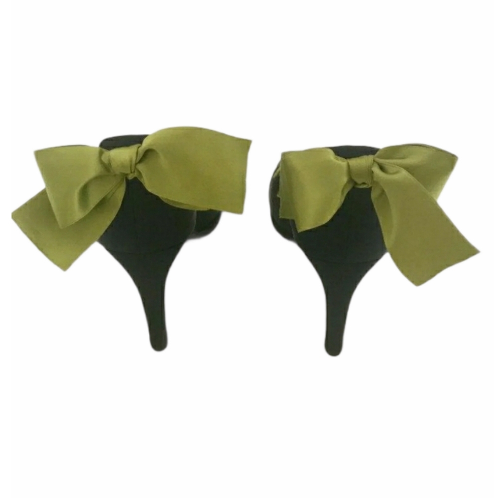 BEVERLY FELDMAN Queen B Vintage Style Ribbon Heels - Picture 3 of 7